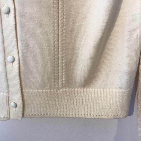 Oscar de la Renta wool silk blend sequins cardigan - Picture 6 of 13